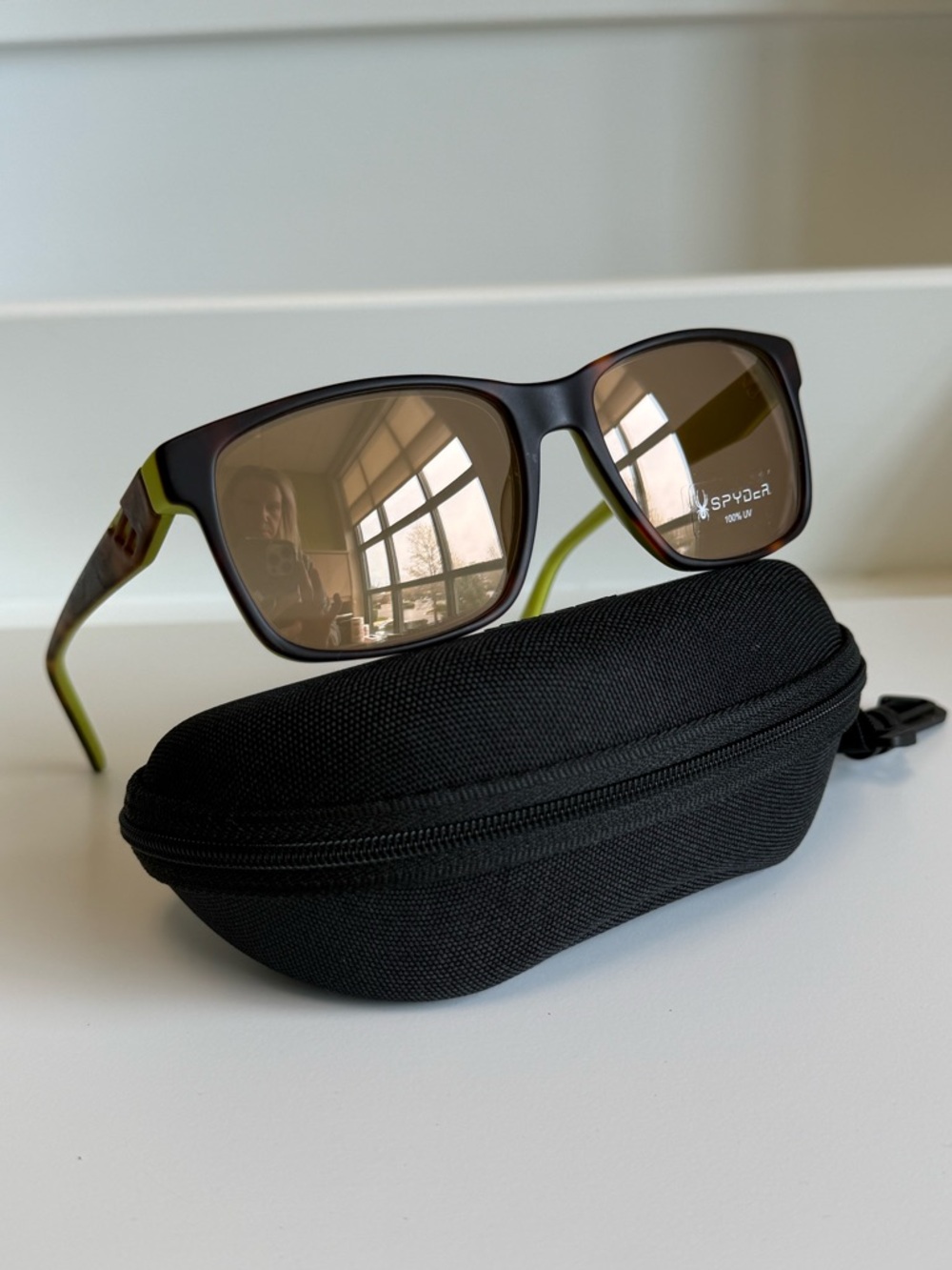 Spyder Matte Tortoise Frame Men's Sunglasses: NEW